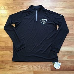 BNWT UA Men’s White Sox thermal pull over SZ L